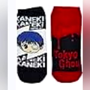 NWOT Tokyo Ghoul Kaneki Ghoul Mask No-Show Socks Shoe Adult Size 4-10